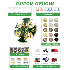 Logotipo personalizado Rotación de 360 grados Spinner de latón Artesanía de metal esmaltado Monedas de desafío Monedas de <span class=keywords><strong>Colombia</strong></span> personalizables - Product Image 3