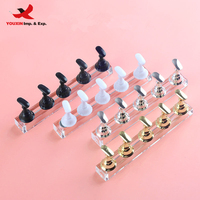 Support magnétique professionnel en acrylique solide et portable pour présentation de vernis à ongles, outil d'entraînement et support pour embouts d'ongles