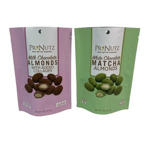 Bolsa de plástico impresa personalizada para alimentos, aperitivos, frutos secos, galletas, bolsa de pie, <span class=keywords><strong>almendras</strong></span>, avena, paquete, bolsa para Chocolate - Product Image 1