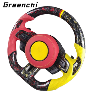 Volant de course en fibre de carbone avec éclairage LED au design élégant pour <span class=keywords><strong>Ford</strong></span> <span class=keywords><strong>Mustang</strong></span> <span class=keywords><strong>GT</strong></span> 2018 2019 2020 sans airbag - Product Image 6