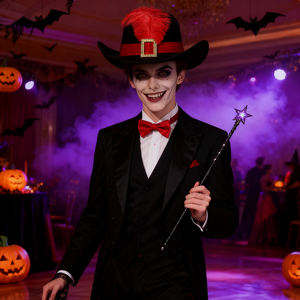 Sombrero de vaquero de plumas rojas y negras, decoración de Halloween, cinta con hebilla dorada, sombrero de fiesta, sombrero de mosquetero, uso deportivo en la playa, venta al por mayor - Product Image 5