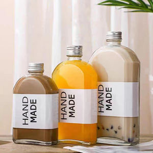 Bottiglia Quadrata in Vetro per Confezionamento di Caffè, Succo, <span class=keywords><strong>Latte</strong></span>, Vino 100 <span class=keywords><strong>ML</strong></span> 200 <span class=keywords><strong>ML</strong></span> 250 <span class=keywords><strong>ML</strong></span> 350 <span class=keywords><strong>ML</strong></span> 500 <span class=keywords><strong>ML</strong></span> - Product Image 6