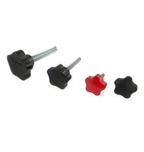 Plastic Head Male Threaded Replacement Thumb Screw Clamping Star Hand Knob