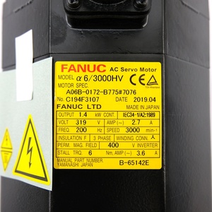 มอเตอร์ FANUC A06B ซีรีส์ A06B-0172-B775 ของแท้สำหรับเครื่องจักรกล อุตสาหกรรมอัตโนมัติ และชิ้นส่วนหุ่นยนต์ - Product Image 5
