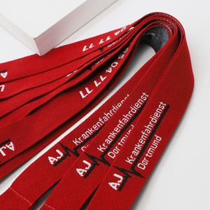 Cordones de seguridad personalizados de jacquard grueso y resistente con llavero para servicio de ambulancias y personal de emergencia - Product Image 3