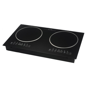 Placa de Inducción Integrada de 3500W con 2 Quemadores, Panel de Cerámica, Carcasa de Acero Inoxidable, Control Táctil, Resistente al Agua, Temporizador - Product Image 6