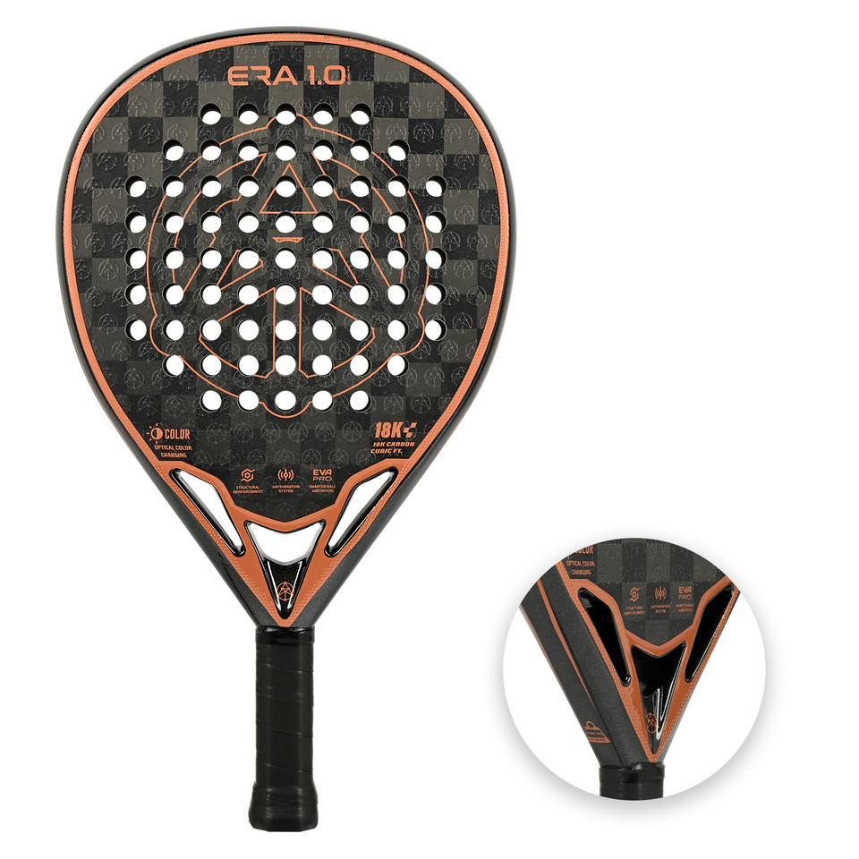 Custom Padel Racket 12K Carbon Fiber 355g Lightweight Round Shape ...