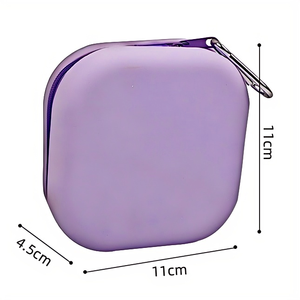 Mangkuk Lipat Silikon 2 in 1 untuk Hewan Peliharaan dengan Penutup Ritsleting untuk Membawa Mangkuk Makan Kucing dan Anjing ke Luar Ruangan - Product Image 6