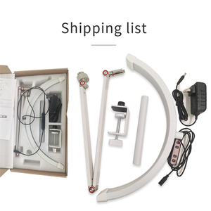 Lámpara de pie LED flotante con arco curvo para belleza facial, cejas y uñas, luz de anillo con forma de luna, luz para técnicos de pestañas, media luna con clip para teléfono - Product Image 5