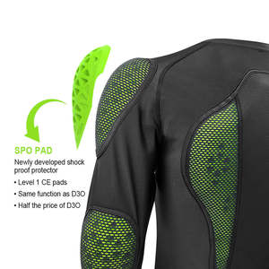 Veste de protection dorsale de ski avec logo personnalisé avec coussinets amovibles CE niveau 1 - Product Image 5