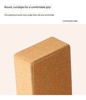 Syntus Kork Yoga Block & Gurt Set 2-teilig Hochdichte Weiche Rutschfeste Yoga-Blöcke 9x6x4 Zoll 8FT Metall D-Ring Gurt für Pilates