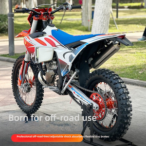 Moto tout-terrain 18KW, cadre en acier chromoly, standard, trail, piste, deux temps, refroidissement par eau, avec phare - Product Image 2