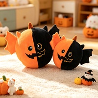 Peluche Créative Halloween Sorcière Fantôme, Poupée Lapin Citrouille Réversible Double Face, Rembourrée en Coton 3D et Polyester, Mignonne, Coussin à Câliner, Jouet pour