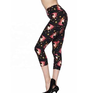 Leggings mi-taille pour femme, longueur genou, ultra doux, élastiques, opaques, effet ventre plat, grandes tailles, amincissants, extensibles, respirants, antibactériens - Product Image 2