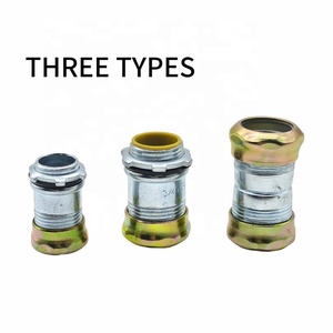 Connettore di compressione EMT in acciaio a tenuta stagna tipo di compressione a parete sottile accoppiamento isolato giunte condutture elettriche rigide - Product Image 3