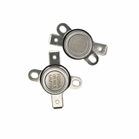 Termostato Bimetálico de Acero Inoxidable KSD301, Reinicio Manual/Automático, 26A, 55C, Interruptor de Control de Temperatura, 250VAC /TUV