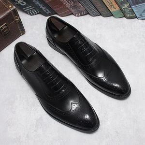 Chaussures de bureau en cuir pour hommes, chaussures de course, chaussures décontractées à lacets confortables et respirantes, chaussures de marche - Product Image 6