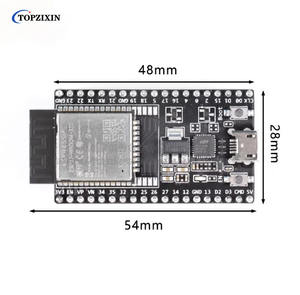 Carte IoT <span class=keywords><strong>ESP32</strong></span>-DevKitC-32UE à mémoire élevée, double cœur, Wi-Fi, 4 Mo Flash, 2 Mo PSRAM, montage CMS, officielle, pour traitement audio et caméra - Product Image 4