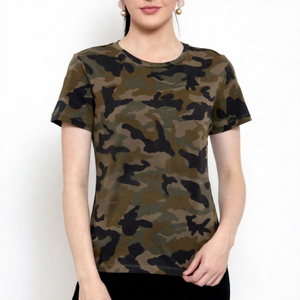 T-shirts décontractés pour femmes de haute qualité, en toile unie et en polyester/coton tricoté, pour impression personnalisée, manches courtes, col rond - Product Image 1