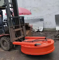 ZHESAI - Electroimán de Elevación Redondo de Alta Calidad de 2000 kg, Potente Electroimán Electromagnético con Control Remoto y Seguridad para Montacargas