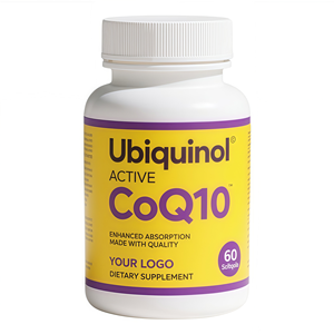 Частная торговая марка Nano Ubiquinolo 100 мг ферментная добавка Органическая чистая жирорастворимая 98% коэнзим Q10 софтгели для беременности - Product Image 1