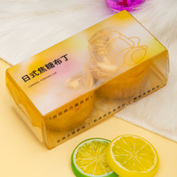 Boîte d'emballage alimentaire pliable jetable avec logo personnalisé imprimé en offset, PET de qualité alimentaire, épaisseur 0,3 mm, emballage transparent pour desserts