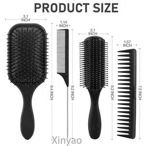 مجداف بشعار مخصص طقم مشط للشعر للشعر الرطب والطويل والسميك والشعر الطبيعي المجعد المجعد أو للنساء والأطفال والرجال - Product Image 2