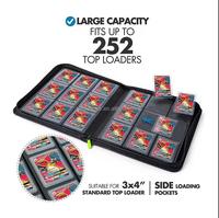 Classeurs pour cartes de baseball en cuir PU à 252 pochettes, classeur pour cartes à collectionner à 9 pochettes
