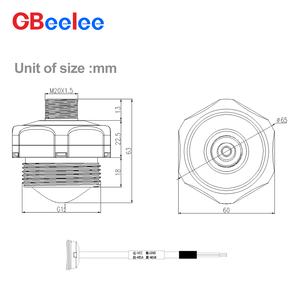 80Ghz milimet sóng Radar mực nước cảm biến thủy văn giám sát cảm biến fmcw chế độ không tiếp xúc cài đặt cảm biến mức chất lỏng - Product Image 4