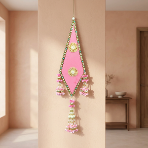 Artificial Flower Factory Traditional Velvet Diamond Pink 1-color Printed Hanging Installation for Indoor Decoration - Product Image 3