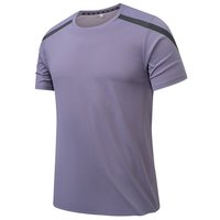 Logo personnalisé de concepteur OEM Enerup T-shirt à manches courtes réfléchissant en soie de glace pour hommes, col en O, vêtements de sport, polo