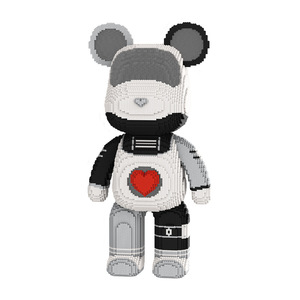 Juguete de Bloques de Construcción Mpin <span class=keywords><strong>BearBricks</strong></span> de 80 cm, Rompecabezas Mágico de Partículas Pequeñas, Adorno Creativo, Regalos de Cumpleaños, Modelo de Bloques de Construcción Grandes - Product Image 1