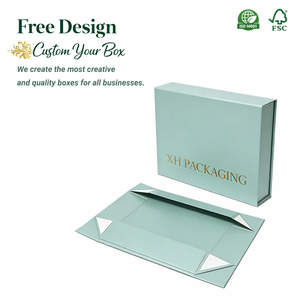 Manufacturer Luxury Magnetic Gift Box <b>Packaging</b> Rigid Paper Gift Box Gold Foil Custom <b>Printed</b> Paperboard for Cosmetics - Product Image 1