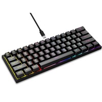 Clavier mécanique filaire 61 touches transfrontalier, nouveau, axe rouge, type-C USB, rétroéclairé, clavier de jeu pour ordinateur de bureau, utilisation au bureau