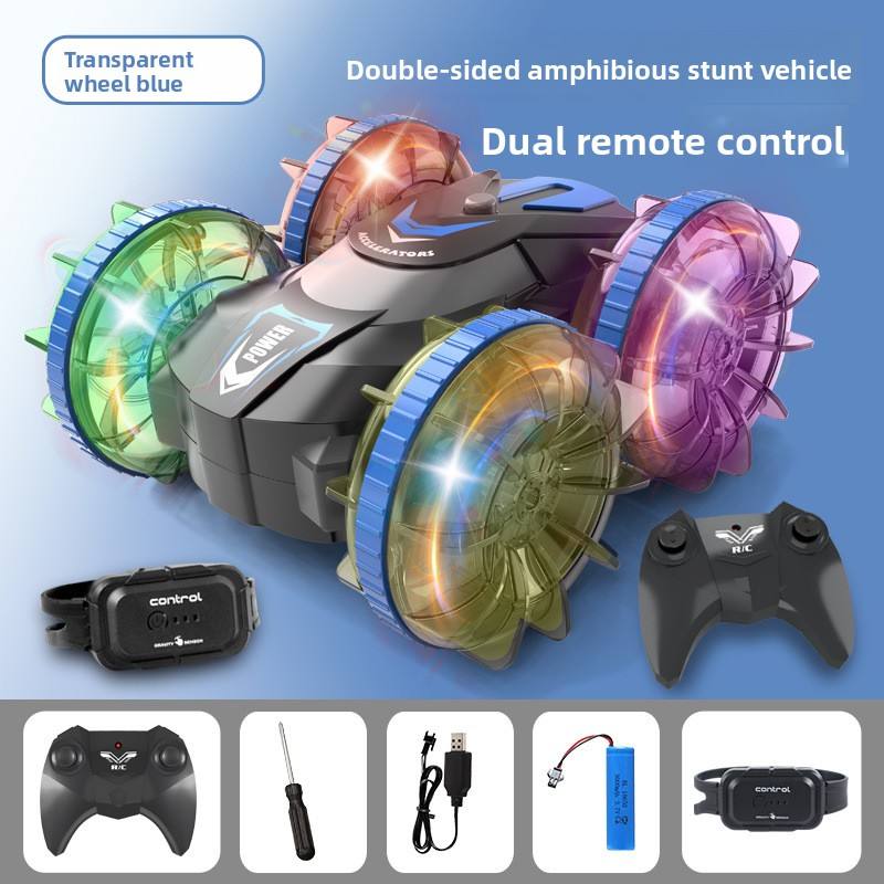 รีโมทคู่ สีฟ้า พร้อมไฟ