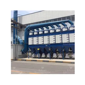 Máquina de filtro de ar de cartucho de filtragem de pó fino Erhuan Metal/filtro de cartucho vertical industrial coletor de poeira