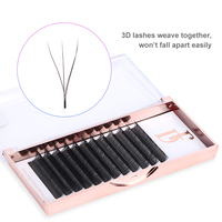 Clover Ultra Deep Black C D Curl Shape 0.15mm Extensions de cils épais Vente en gros 3D 4D 5D 6D W YY Private Label"