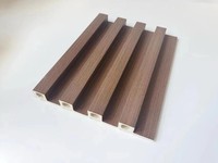 Panel de Pared de PVC y Madera Plástica, Revestimiento de PVC WPC, Paneles de Pared Acanalados para Interiores y Exteriores, Panel de Pared WPC
