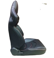 Siège de course universel réglable JIABEIR JBR9007 en PVC noir au design élégant pour simulateur de course - Pièces automobiles
