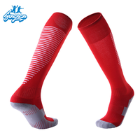 Chaussettes de sport en tissu éponge pour hommes, logo personnalisé, hauteur genou, respirantes, nouveau design, chaussettes de sport pour adultes, chaussettes de football en nylon, chaussettes de cyclisme