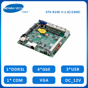 Bajo consumo de energía <span class=keywords><strong>Mini</strong></span>-<span class=keywords><strong>ITX</strong></span> Baja potencia DC12V PfSense Firewall <span class=keywords><strong>Mini</strong></span> <span class=keywords><strong>ITX</strong></span> Placa base con 4 puertos Ethernets Placa base pequeña - Product Image 2