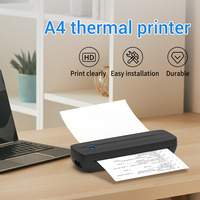 Y8 haute qualité bas prix Mini bureau mobile imprimante compacte Document Blue dent sans encre A4 Portable imprimante d'étiquettes thermiques