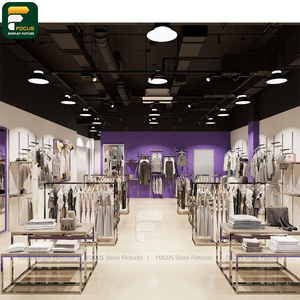 ชั้นวางเสื้อผ้าเคลือบสารกันสนิม สำหรับร้านค้าปลีก - Product Image 1