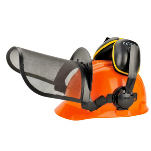 Casque de sécurité forestier à visière rabattable CITICITY type Y à 6 points de suspension, modèle M-5009, kit combiné en maille d'acier intégrale - Product Image 1