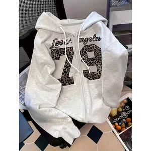 Sudadera con Capucha de Felpa de Algodón Extra Grande, sin Cordones, con Hombros Caídos, Personalizable con Logotipo para Mujer - Product Image 3