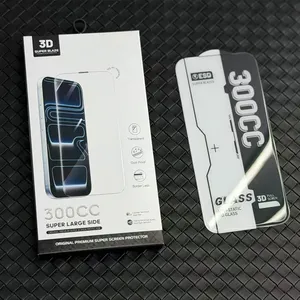 Protector de Pantalla de Vidrio Templado 10PCK 300CC Super Large Arc Clear HD OG Sin Bordes para <span class=keywords><strong>iPhone</strong></span> 17 16 15 <span class=keywords><strong>Pro</strong></span> <span class=keywords><strong>Max</strong></span> - Product Image 4