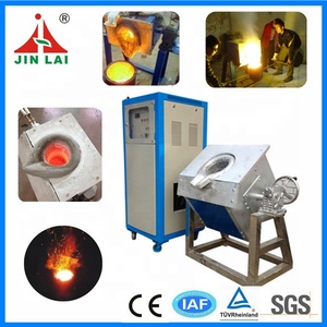 Fourneau de fusion à induction en acier Jinlai 300 kg avec moteur et <span class=keywords><strong>creuset</strong></span> en magnésie, triphasé 380 V, facile à utiliser - Product Image 1