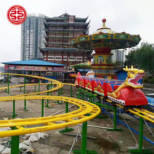 Mini Montaña Rusa Eléctrica, <span class=keywords><strong>Tren</strong></span> Dragón, Pista de Diversión, Atracciones de Oruga para Parque de Atracciones, Montaña Rusa para Jardín en Venta - Product Image 1