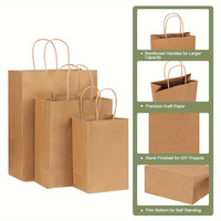 Valentijnsdag & Kerstcadeau Ecologische Kraftpapieren tas met katoenen touwhandvat, op maat bedrukt voor bakkerijkoekjes en -taarten