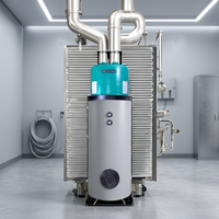 Chauffe-eau à condensation au gaz certifié CE haute efficacité 65 kW, classe d'efficacité énergétique, acier inoxydable, multi-énergie